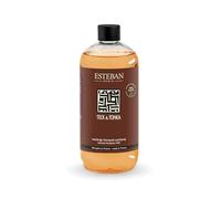 Esteban - Recarga de fragancia de 500 ml - Fragancia de madera de teca y haba tonka - Recarga para bouquet o ambientador - Refinamiento interior - 6 meses de fragancia - Alcohol vegetal - Botella