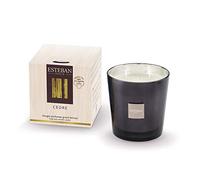 Esteban - Vela perfumada (tamaño grande, 450 g), color cedro