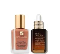 Estee Lauder Double Wear Stay-in-Place Makeup & Advanced Night Repair Serum Bundle (Various Shades) - 1N1 Ivory Nude