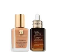 Estee Lauder Double Wear Stay-in-Place Makeup & Advanced Night Repair Serum Bundle (Various Shades) - 3C2 Pebble