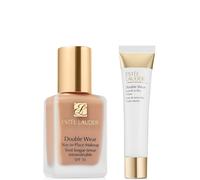 Estee Lauder Double Wear Stay-in-Place Makeup & Double Wear Smooth and Blur Primer Bundle (Various Shades) - 2C4 Ivory Rose