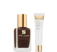 Estee Lauder Double Wear Stay-in-Place Makeup & Double Wear Smooth and Blur Primer Bundle (Various Shades) - 9N1 Ebony