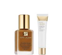Estee Lauder Double Wear Stay-in-Place Makeup & Double Wear Smooth and Blur Primer Bundle (Various Shades) - 5C1 Rich Chestnut