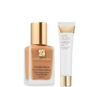 Estee Lauder Double Wear Stay-in-Place Makeup & Double Wear Smooth and Blur Primer Bundle (Various Shades) - 2W1.5 Natural Suede