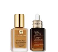 Estee Luader Double Wear Stay-in-Place Makeup & Advanced Night Repair Serum Bundle (Various Shades) - 3W0 Warm Crème