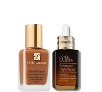 Estee Luader Double Wear Stay-in-Place Makeup & Advanced Night Repair Serum Bundle (Various Shades) - 4W4 Hazel