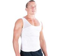 Esteem Apparel Camisa de compresión de Pecho Original para Hombre para Ocultar ginecomastia Moobs (Blanco, Grande)