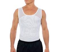 Esteem Apparel Camisa de compresión de Pecho Original para Hombre para Ocultar ginecomastia Moobs (XX-Grande, Blanco)