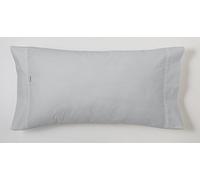 ESTELA - Funda de Almohada Combi Liso Color Perla - 1 Pieza de 45x155 cm - 50% Algodón-50% Poliéster - 144 Hilos