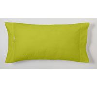 ESTELA - Funda de Almohada Combi Liso Color Pistacho - 1 Pieza de 45x110 cm - 50% Algodón-50% Poliéster - 144 Hilos