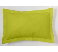 ESTELA - Funda de cojín Combi Lisos Color Pistacho - Medidas 50x75+5 cm. - 50% Algodón-50% Poliéster - 144 Hilos - Acabado en pestaña