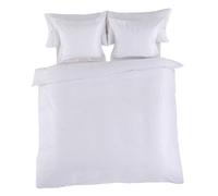 ESTELA - Funda nórdica Combi Color Blanco - Cama de 90 cm. - 50% Algodón / 50% Poliéster - 144 Hilos
