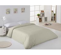 ESTELA - Funda nórdica Combi Color Piedra - Cama de 180/200 cm. - 50% Algodón / 50% Poliéster - 144 Hilos