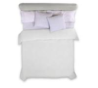 ESTELA - Funda nórdica Combi Liso Cala Color Blanco - Cama de 90 cm. - 100% Algodón - 144 Hilos