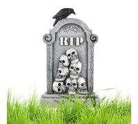 Estelas de Halloween genéricas, decoración de tumbas de Halloween - estelas en miniatura de miedo decorativo para jardín al aire libre valla cementerio artesanía