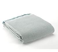 ESTELIA - Colcha Multiusos Abella Aqua - Foulard sofá. Cubresofá o cubrecama. Algodón Reciclado.