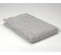ESTELIA - Colcha Multiusos Atika Gris - Foulard sofá. Cubresofá o cubrecama. Algodón Reciclado.