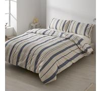 ESTELIA Dúo de Funda nórdica Biarritz - Color Azul - Cama de 90 cm. - Algodón 144 Hilos