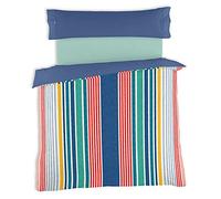 ESTELIA - Dúo de Funda nórdica Jim - Cama de 90 (2 Piezas) - Impresión Digital - 50% algodón-50% poliéster - 144 Hilos