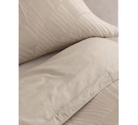 ESTELIA ESTELIA - Dúo de funda nórdica de algodón Kentia blanco. Cama de 135-140 cm. Talla Cama 150/160 cm