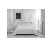 ESTELIA ESTELIA - Funda nórdica de algodón de 600 hilos color blanco. Cama de 90 (1 pieza). 100% algodón. Talla 150 x 230 cm