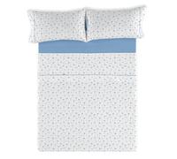 ESTELIA ESTELIA - Juego sábanas León azul. Talla Cama 150 cm