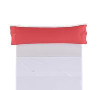 ESTELIA - Funda de Almohada Color Rojo - 45x155 cm - 50% algodón / 50% poliéster - 144 Hilos - Suave, Resistente y Duradera