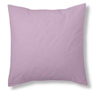 ESTELIA - Funda de cojín Lisa Color Malva - 40x40 cm - 100% algodón - 144 Hilos
