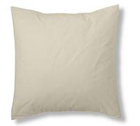 ESTELIA - Funda de cojín Lisa Color Piedra - 40x40 cm - 100% algodón - 144 Hilos