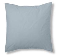 ESTELIA - Funda de cojín Lisa Color Plata - 40x40 cm - 100% algodón - 144 Hilos