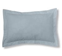 ESTELIA - Funda de cojín Lisa Color Plata - 50x75 cm - 100% algodón - 144 Hilos