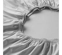 Estella Sábana bajera ajustable de jersey Mako, Exquisit, 100 x 200 cm, 2012, 915-platino, 140 x 200 cm