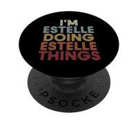 Estelle Name Estelle Personalized Name First Given PopSockets PopGrip Adhesivo