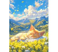Estepa de Verano Puzzle de 4000 Piezas para Adultos, Rompecabezas Adultos 4000 Piezas Gato Incluye Póster, Entretenimiento Educativo, Juego de Habilidad para Toda La Familia, Medidas:141x87cm