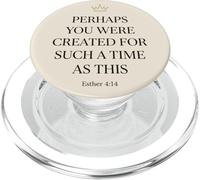 Ester 4:14 Corona Versículo de la Biblia Fe Mujeres PopSockets PopGrip para MagSafe