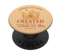 Ester 4:14 Creado para Un Tiempo como Esta Corona Floral PopSockets PopGrip Adhesivo