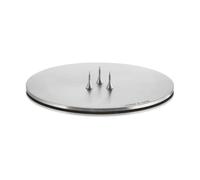 ester & erik Plato para velas ester & erik Ø9 cm mate Silver