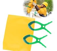 Estera Antidescarga Eléctrica Portátil Con 2 Clips, Manta Aislante De Alto Voltaje De 400 V/10 KV, Cubierta Protectora Amarilla For Mantenimiento Eléctrico(400v,39.4x59.1in/100x150cm)