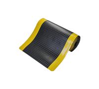 Estera antifatiga DECKPLATE COBA, pieza cortada, negro / amarillo