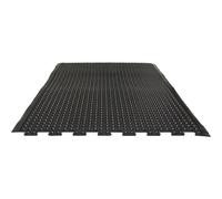 Estera antifatiga YOGA DOME BASIC, superficie con botones en negro Miltex, elemento inicial/final