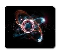 Estera cómoda del ratón - Atómica Las partículas Ciencia Física 23.5 x 19.6 cm (9.3 x 7.7 pulgadas) para la computadora y el ordenador portátil, oficina, regalo, base antideslizante - RM12393