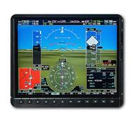 Estera cómoda del ratón - cabina de avión Guages piloto plano 23.5 x 19.6 cm (9.3 x 7.7 pulgadas) para la computadora y el ordenador portátil, oficina, regalo, base antideslizante - RM16224