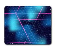 Estera cómoda del ratón - futurista Abstracto del Modelo Galaxy 23.5 x 19.6 cm (9.3 x 7.7 Pulgadas) para la computadora y Ordenador portátil, Oficina, Regalo, Antideslizante Base - RM24107