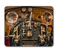 Estera cómoda del ratón - Locomotora de tren Footplate 23.5 x 19.6 cm (9.3 x 7.7 pulgadas) para la computadora y el ordenador portátil, oficina, regalo, base antideslizante - RM2183