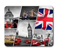 Estera cómoda del ratón - Londres Reino Unido Photo Landmark Art23.5 x 19.6 cm (9.3 x 7.7 Pulgadas) para la computadora y Ordenador portátil, Oficina, Regalo, Base Antideslizante - RM21802