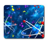 Estera cómoda del ratón - Resumen Átomo Ciencia Física 23.5 x 19.6 cm (9.3 x 7.7 pulgadas) para la computadora y el ordenador portátil, oficina, regalo, base antideslizante - RM16320