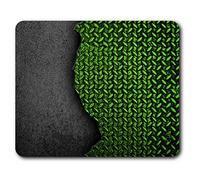 Estera cómoda del ratón - sin fisuras de metal verde impresionante 23.5 x 19.6 cm (9.3 x 7.7 pulgadas) para la computadora y el ordenador portátil, oficina, regalo, base antideslizante - RM3765