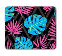Estera cómoda del ratón - tropical fresca de hojas de verano exóticas 23.5 x 19.6 cm (9.3 x 7.7 pulgadas) para la computadora y ordenador portátil, oficina, regalo, base antideslizante - RM8685