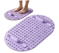 Estera de acupuntura para reflexología podal, estera de masaje de pies de silicona con respaldo antideslizante, almohadilla de acupresión gruesa para escritorio de pie, gimnasio en casa, yoga y li.