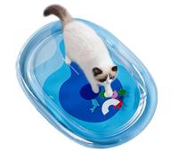 Estera de agua de gato con pescado | Estera de agua de gato | Almohadilla de enfriamiento para perros | Play Play Play Toys Juego sensorial con peces para caja exterior interior cama de perrera